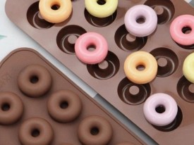 Molde silicona 15 mini donas bombones